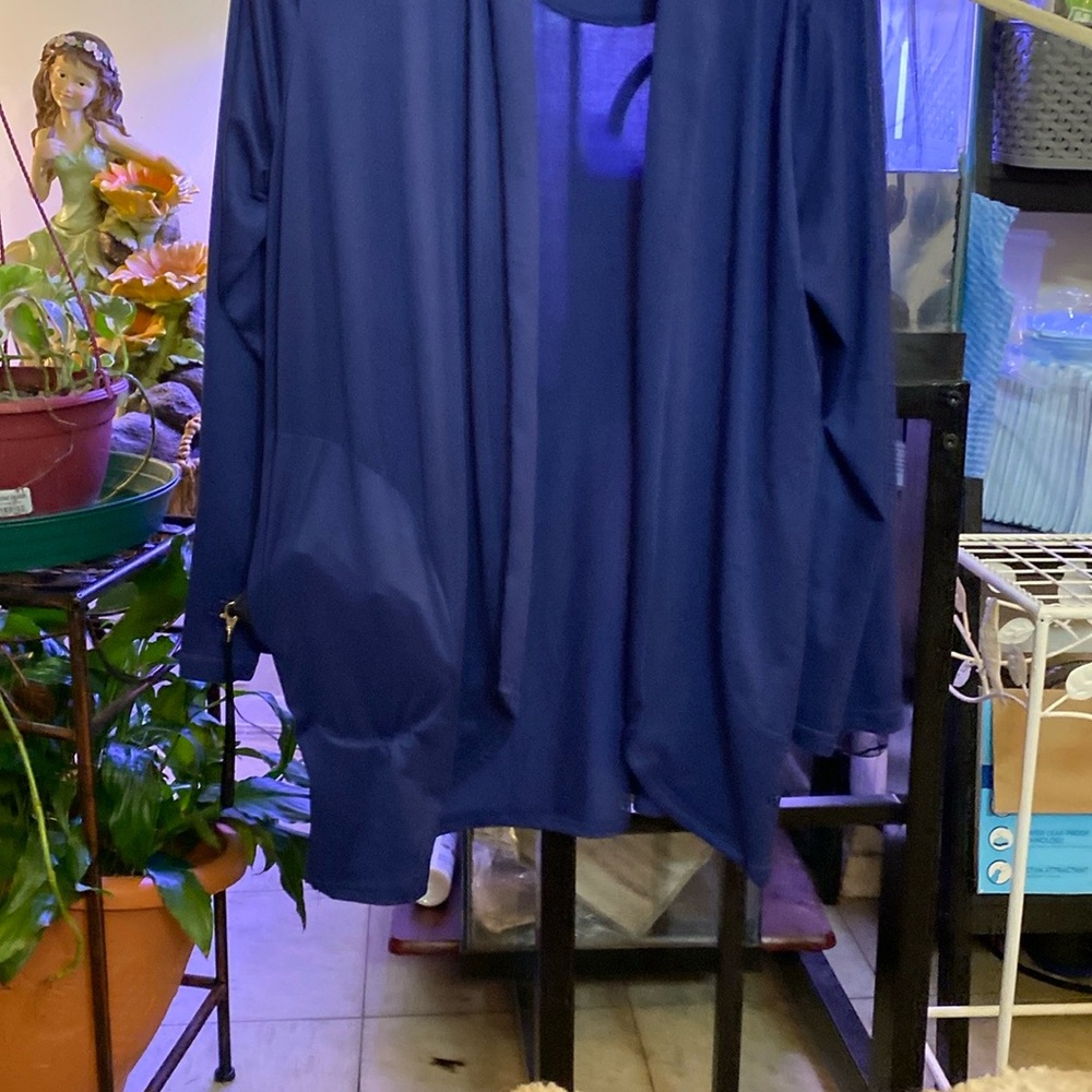 Muk Luks Blue Cardigan